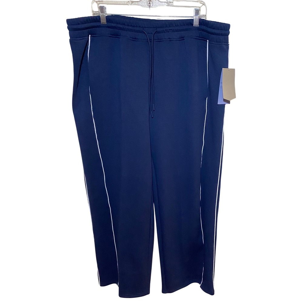 Avia Womens Blue Cove Double Knit Track Pants XXL 20 AV17HQ025778 NWT
